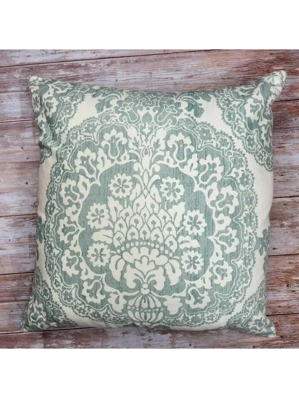 Pottery Barn 24 X 24 Inch Gray White Linen Blend Oversized Pillowcase w/ Insert